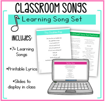 Preview of Classroom Learning Songs (GROWING)