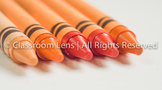 Classroom Lens Stock Photo - Crayons