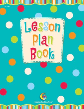 Preview of Classroom Lesson Plan Book - Dots on Turquoise