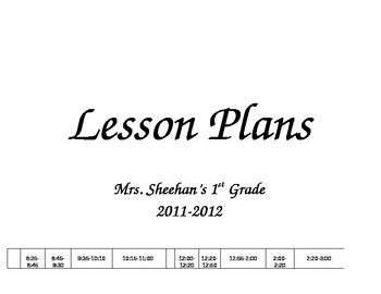 Preview of Classroom Lesson Plan Template