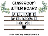 Classroom Letter Board