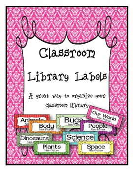 Preview of Classroom Libary Labels ...and book spine tabs!