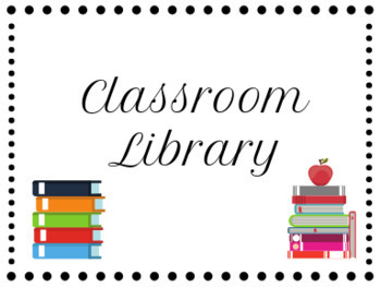 Classroom Library by Whitney M | Teachers Pay Teachers