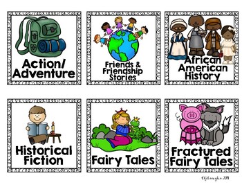 classroom library book basket genre labels by ginac teach