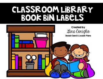 Preview of Classroom Library Book Basket Genre Labels