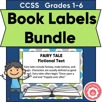 Preview of Book Basket Labels Bundled for Schoolwide Use CCSS Grades 1-6