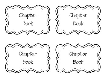 Preview of Classroom Library Book Basket Labels Back to School