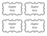 Classroom Library Book Basket Labels Back to School