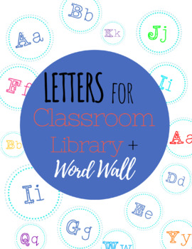 Alphabet Labels  Perfect for Book Bins or Word Wall - The Collaborative  Class