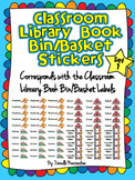 Classroom Library Book Bin STICKERS- SET 1 {Corresponds w/