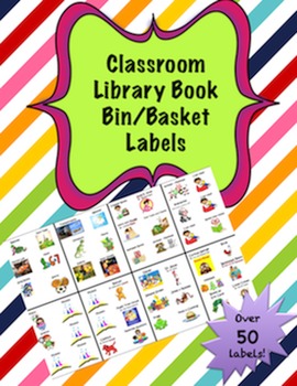 Preview of Classroom Library Book Bin/Basket Labels