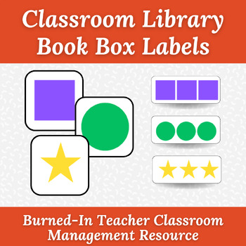 Preview of Classroom Library Book Box Lables