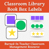 Classroom Library Book Box Lables