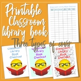 Classroom Library Books Checkout | Printable Booklet