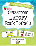 Classroom Library Book Labels