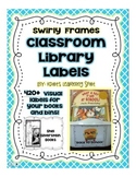 Classroom Library Book Labels - 420+ Swirly Frame Bin & Book Labels