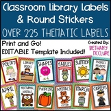 EDITABLE Classroom Library Labels for Bins and Books – Chevron