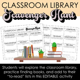 Classroom Library + Book Scavenger Hunt Activity - Help st