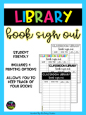 Classroom Library Book Sign Out Sheet