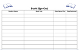 Classroom Library Book Sign-Out Sheet - Editable