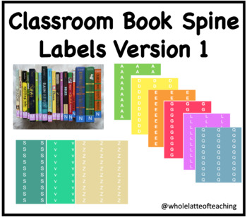 Preview of Classroom Library Book Spine Labels