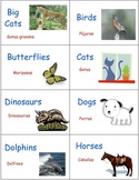 Classroom Library Book and Box Labels ANIMALS SET