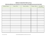 Classroom Library Check-out Log