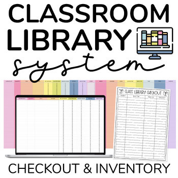 Preview of Classroom Library Checkout System, Classroom Library Checkout Sheet & Inventory