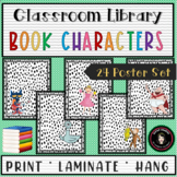 Classroom Library Decorations | 24 Favorite Book Character Printable Posters