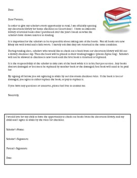 Preview of Classroom Library Forms & Template