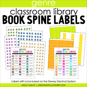 Preview of Classroom Library Genre Book Spine Labels