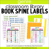 Classroom Library Genre Book Spine Labels