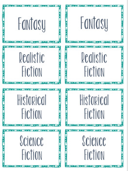 classroom library genre labels by kari rice teachers pay