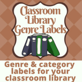 Classroom Library Genre Labels
