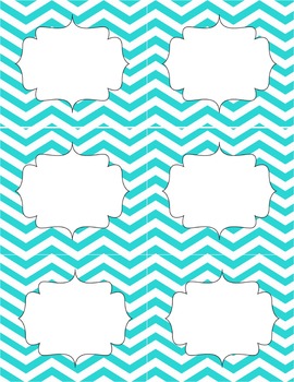 Classroom Library Genre Labels Teal Chevron by Christine Lynn | TPT