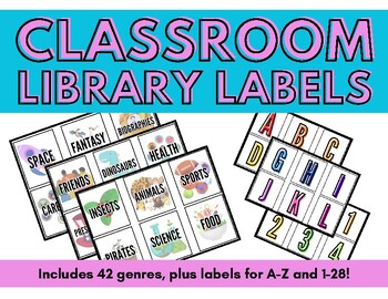 Preview of Classroom Library Labels