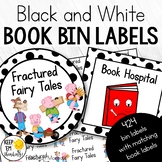 Classroom Library Labels Black/White: 424 Book Labels and 