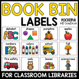 Classroom Library Labels and Stickers - Book Bin Labels