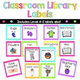 Classroom Library Labels - Book Bin Labels
