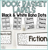 Classroom Library Labels | Book Bin Labels Black & White B