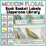 Classroom Library Labels Book Bin Labels Floral Classroom Decor