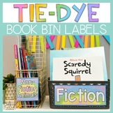Classroom Library Labels Book Bin Labels Tie-Dye Theme