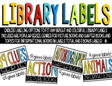 Classroom Library Labels - Bright & Black