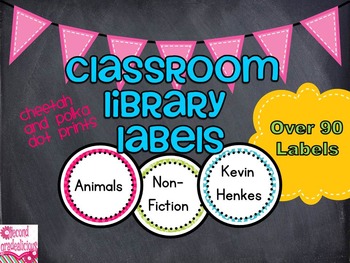 Preview of Editable Classroom Library Labels
