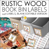Classroom Library Labels EDITABLE: 424 Book Bin Labels & Matching Book Labels