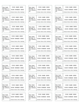 Classroom Library Labels: EDITABLE Teacher Stickers | SET 1: Typewriter