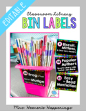Classroom Library Labels {Editable}