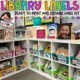 Classroom Library Labels | Editable Book and Bin Labels | Back to School