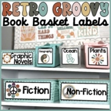 Classroom Library Labels | Groovy Classroom Decor Book Bin Labels