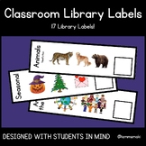 Classroom Library Labels | Library Book Bin Labels